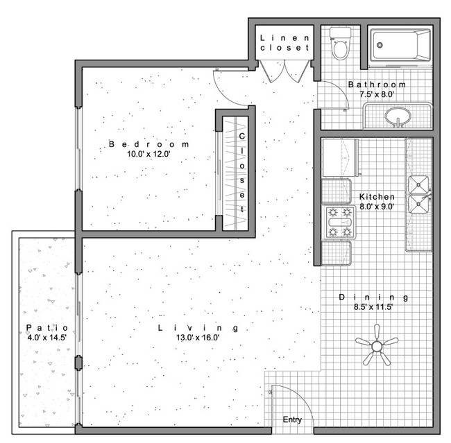 Plano de planta - Valerio Village Apartments