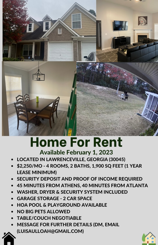 1711 Hedington Ct SE, Lawrenceville, GA 30045 House Rental in