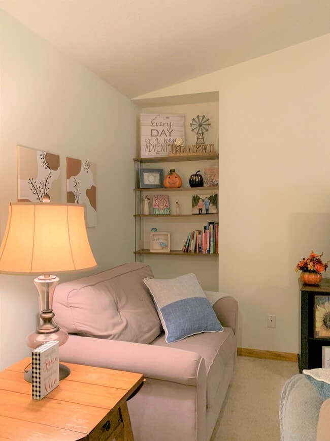 Built in Shelving in Living Room - 1517 Manor Ln