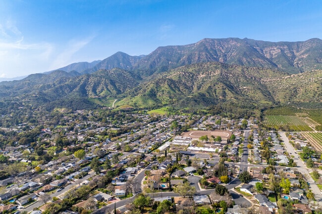 Ojai lies in an East-West valley also known as the "Valley of the Moon."