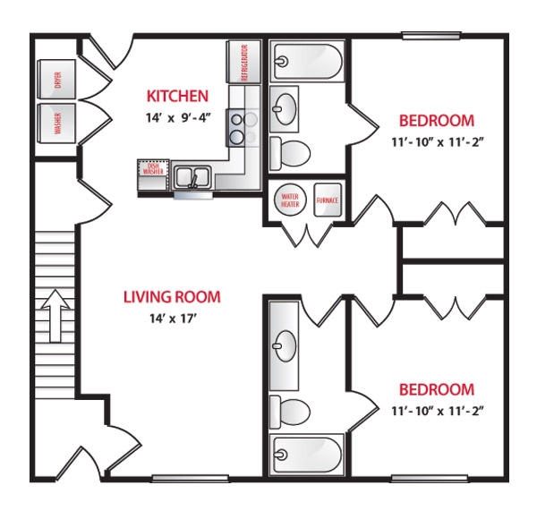 2HAB/2BA - Shoal Creek Apartments