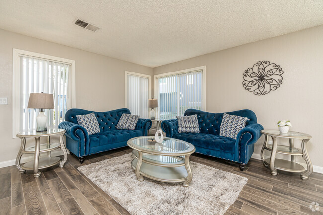 2BR, 3BA - 1150SF - Living Room - Westwood Park Townhomes