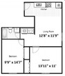 2 Bedroom 1 Bath