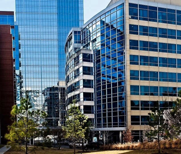 Office buildings in downtown