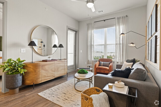 2BR, 2BA - 1,025SF - B1 - Living Room - One90 Gateway Apartments