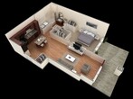 1 BR Designer Courtyard