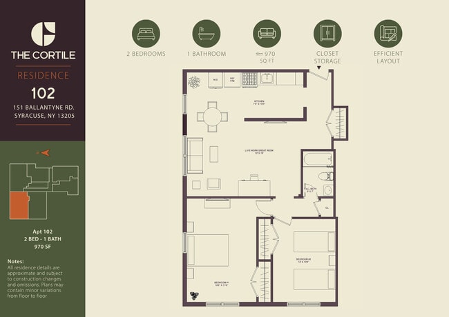 Layout 102 - The Cortile