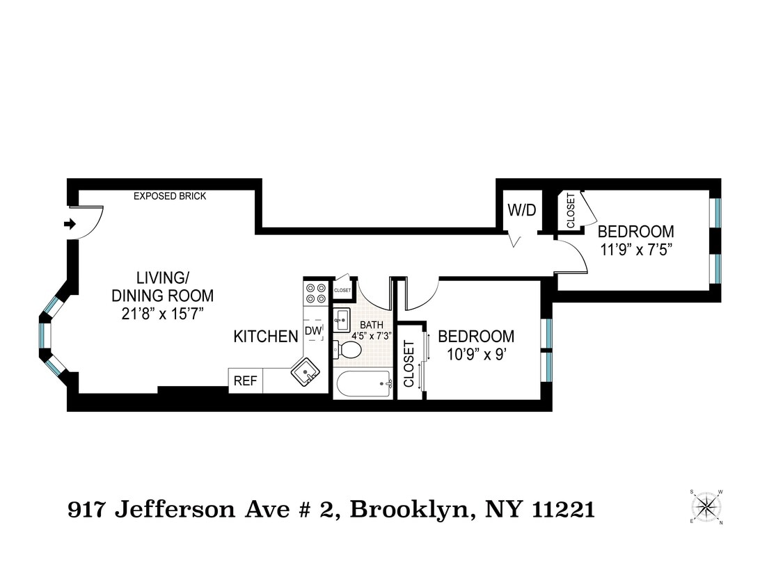 Floorplan - 917 Jefferson Ave