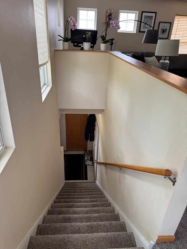 Escalera desde el garaje - 610 Wildwood Ln