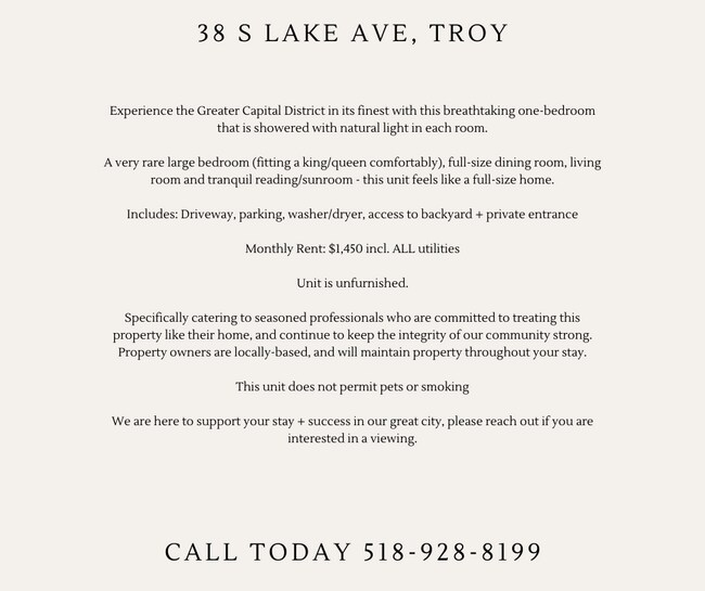 38 S Lake Ave, Troy, NY 12180 House Rental in Troy, NY