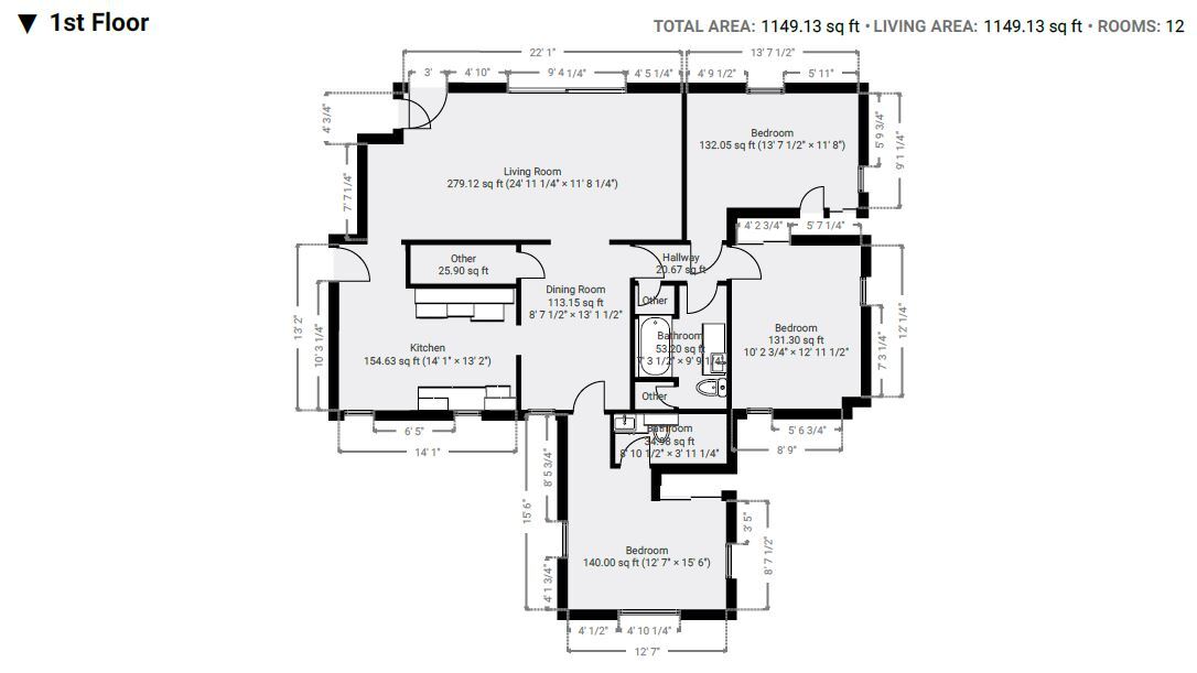 Level 1 floor plan - 1416 39th Ave NE