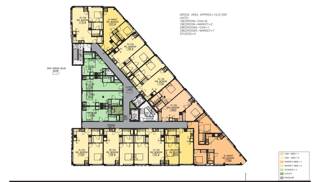 Floorplan - John Pennycuff Memorial Apartments