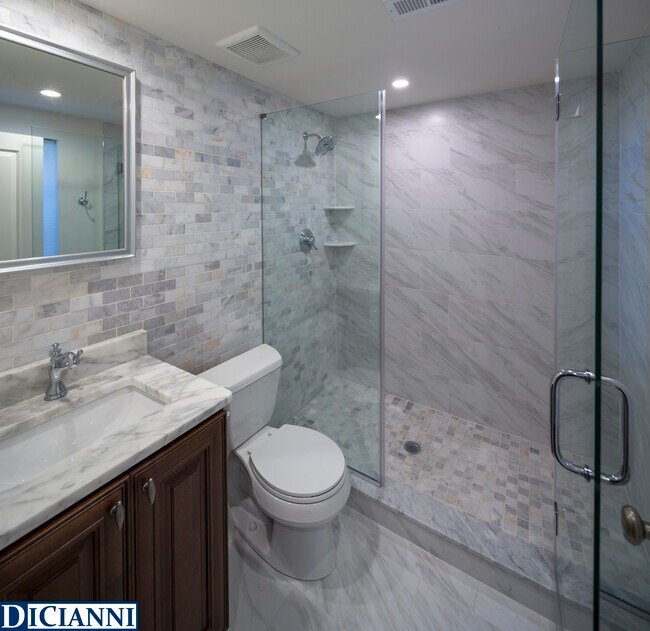 hallway bathroom - 1624 Pine St