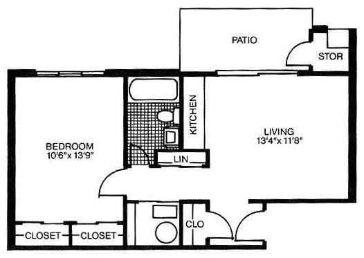 1BR/1BA - The Pines