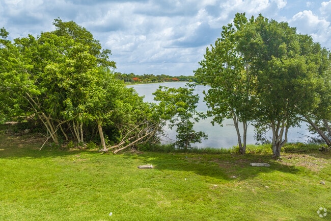 Blue Heron Park has a great view of the lakes surrounding Cutler Bay, Florida.