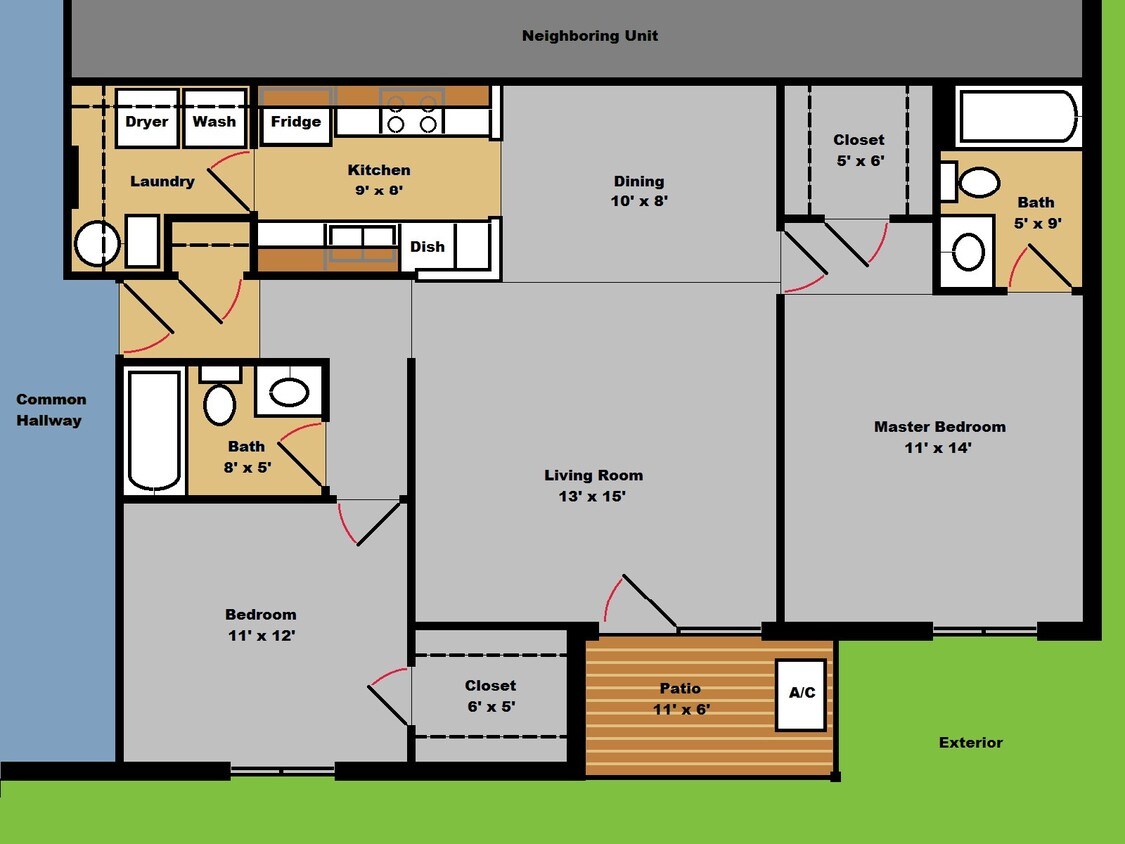 floor plan - 401 Poinsetta Ct