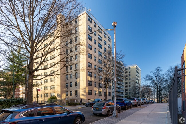 High-rise co-ops make up for most of Woodside's skyline today.