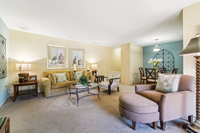 2 Bedroom 947 SF - Living/Dining Area - Autumn Woods Apartments