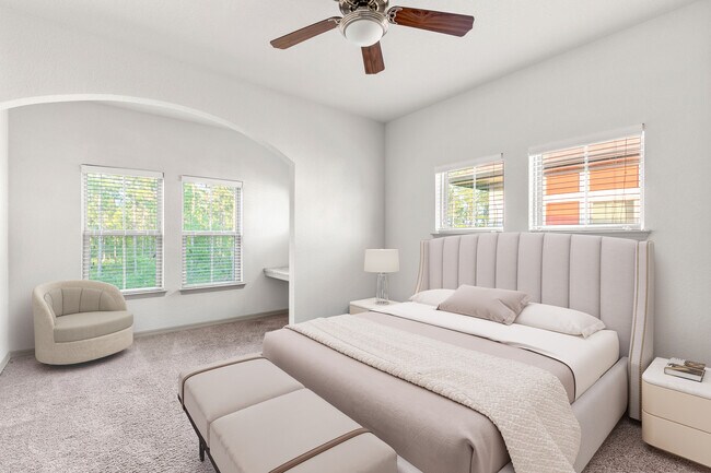 Refúgiese en una habitación diseñada para la relajación. - Sands Parc