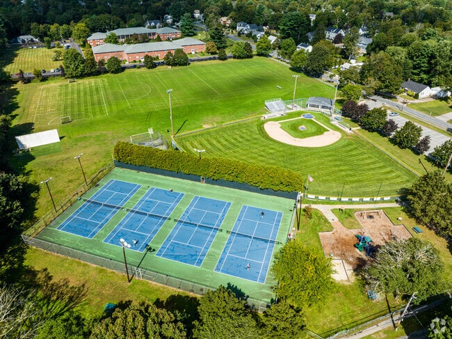 Metacomet Park in Medfield, MA has a ton of sports courts for residents to enjoy.