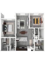 2 Bedroom C - Union Mill