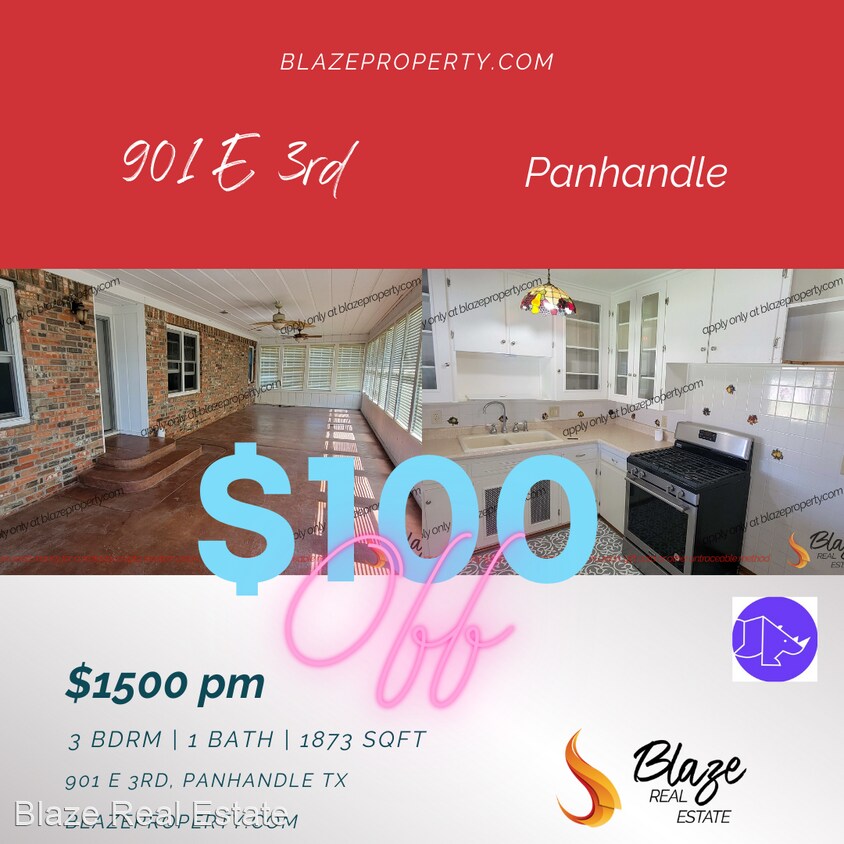 3 br, 1 bath House 901 E 3rd Street House Rental in Panhandle, TX
