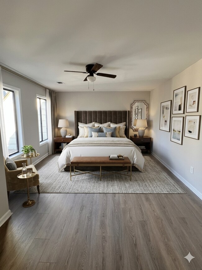 Dormitorio principal: decoración virtual - 67 Forrest Pl