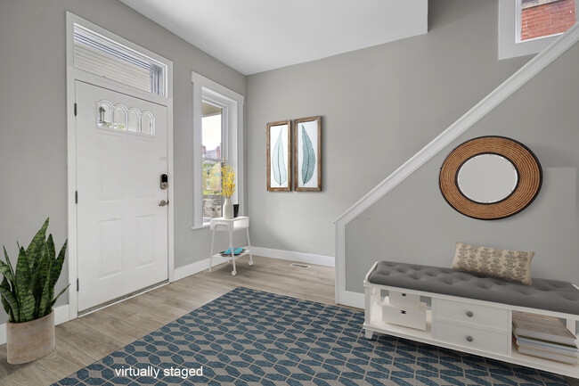 Front entrance with automatic smart lock - 1262 Bryden Rd