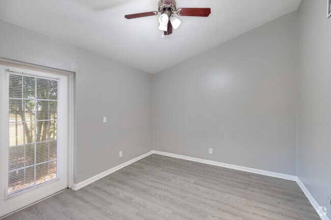 1BR, 1BA - 560SF - Bedroom 2nd Angle - Woodside Villas Apartments