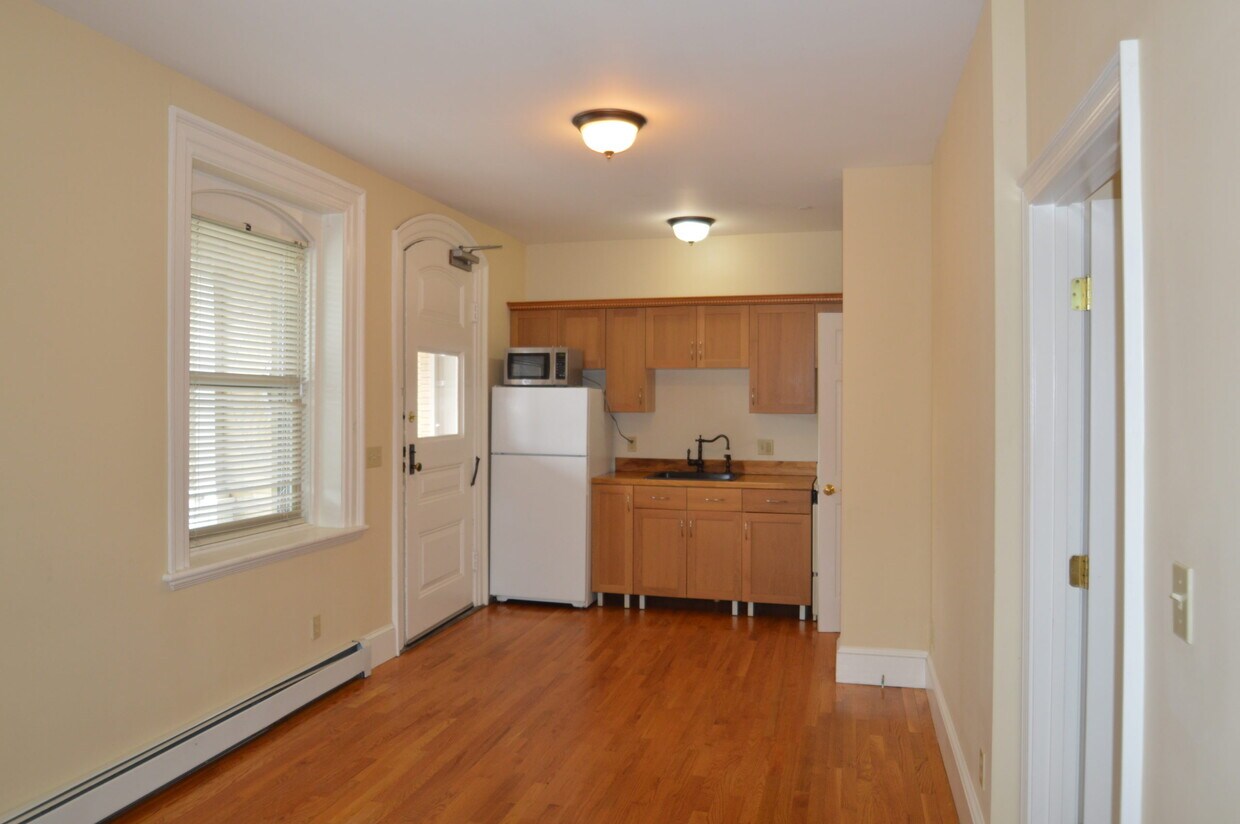 Open kitchen and living area - 207 Broadway