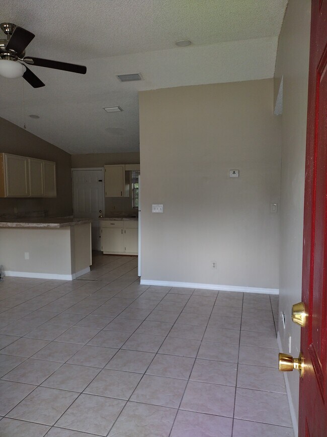 View of LR and Kitchen from front door - 113 Neil Ct
