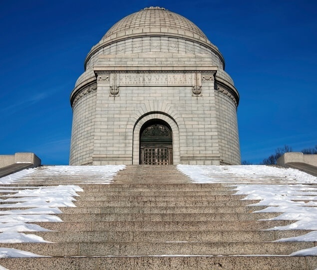 The McKinley National Memorial is the final resting place of President William McKinley