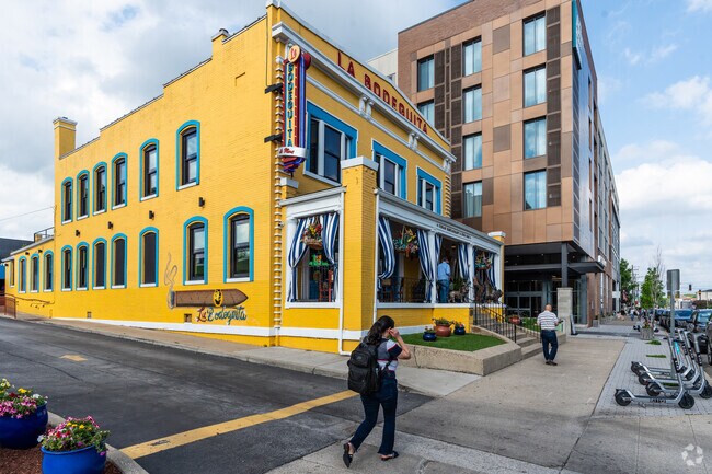 La Bodeguita De Mima in NuLu is hard to miss; its bright colors lead the way.
