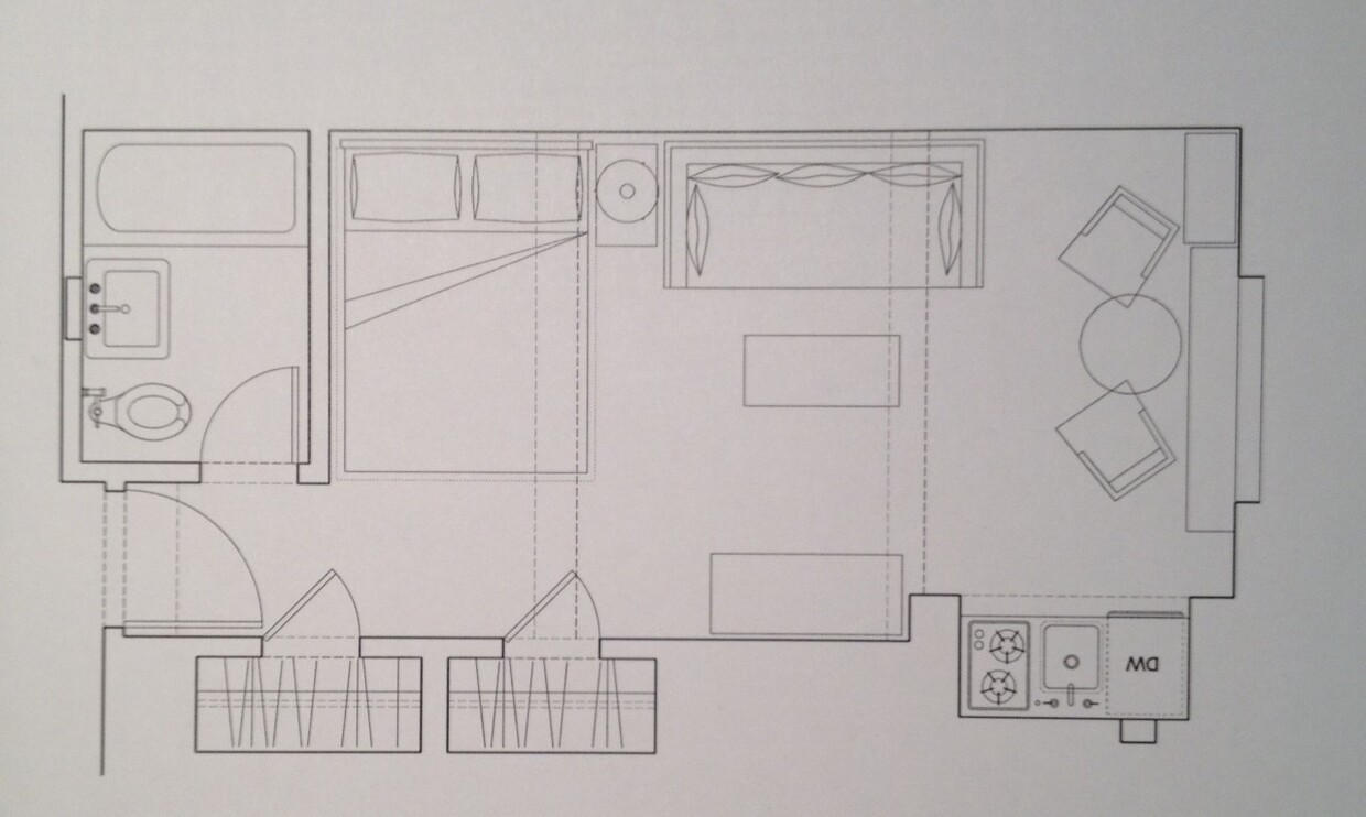 Furniture for scale - 5 Tudor City Pl