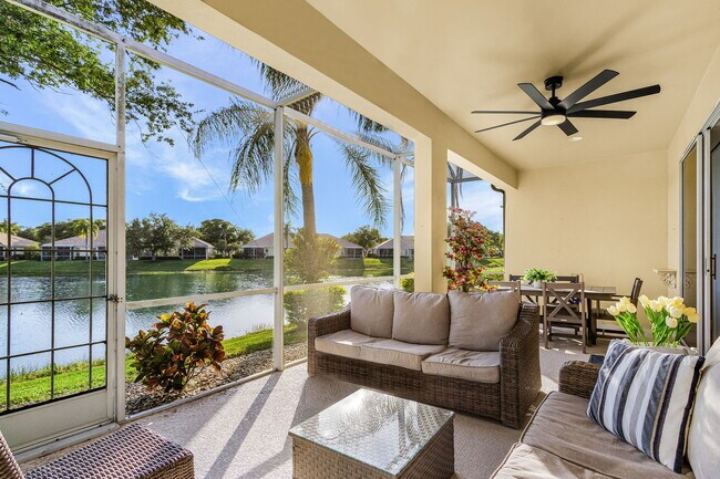Six person seating on two lanai couches - 8899 Bristol Bnd