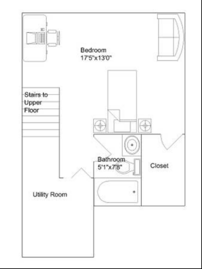 Downstairs Layout - 1110 Erin St