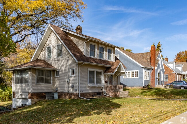 Houses in Iowa City are located on peaceful streets.