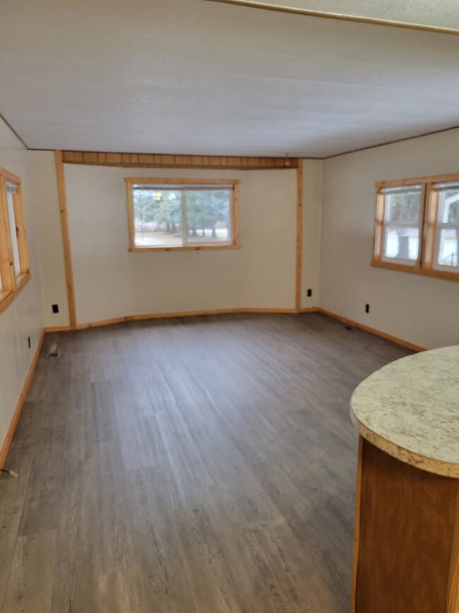 Living area with new windows - 2841 Whitefish Stage