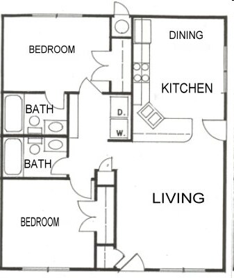 2BR/2BA - Mary Myers