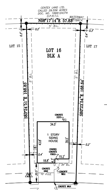 Layout of property. - 13306 Mussel Run
