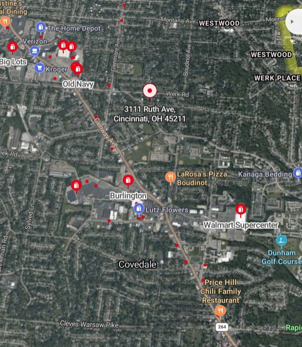 Arial view - 3111 Ruth Ave Apartments