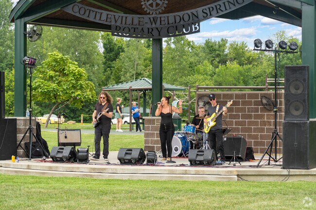 Local bands take the stage for the Cottleville Twilight Tuesday event.