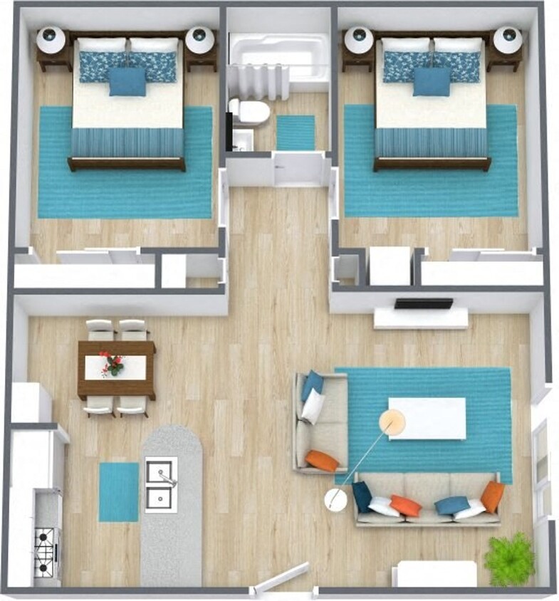 Plano de planta - Bennett Ridge Apartments