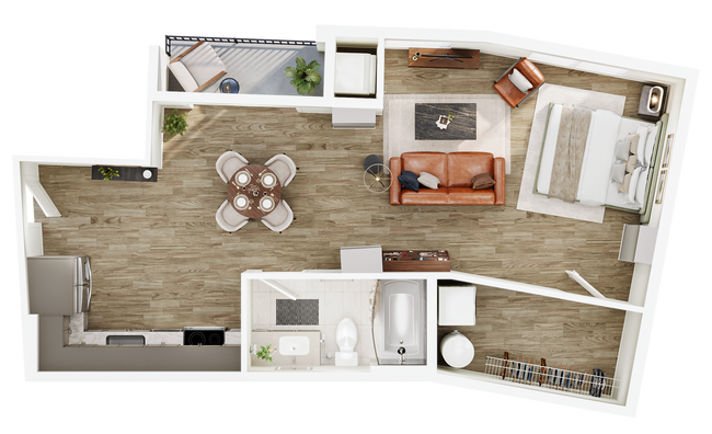 Plano de planta - The Seventeen Hundred on East
