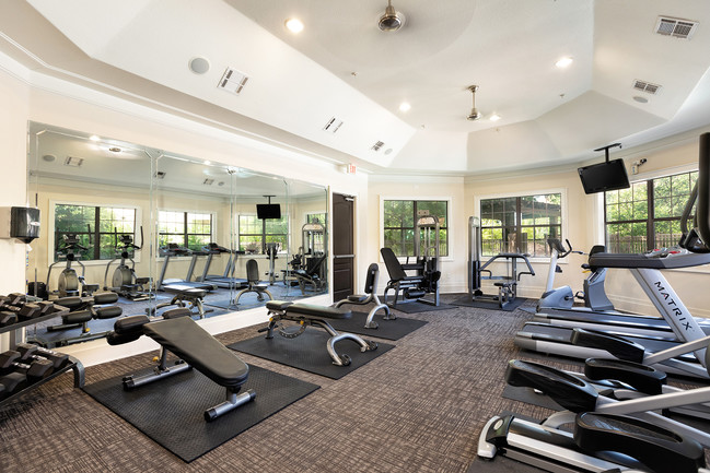 24-hour resident fitness center - DeLayne at Twin Creeks