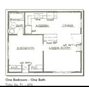 1BR/1BA - Robin's Nest Apartments