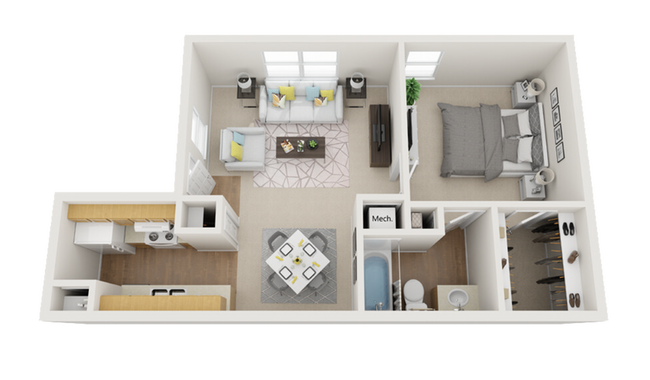 Plano de planta de Mesquite - Parkway Villas