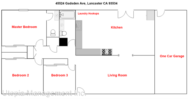 Foto del edificio - 3 br, 1.5 bath House - 45524 Gadsden Ave