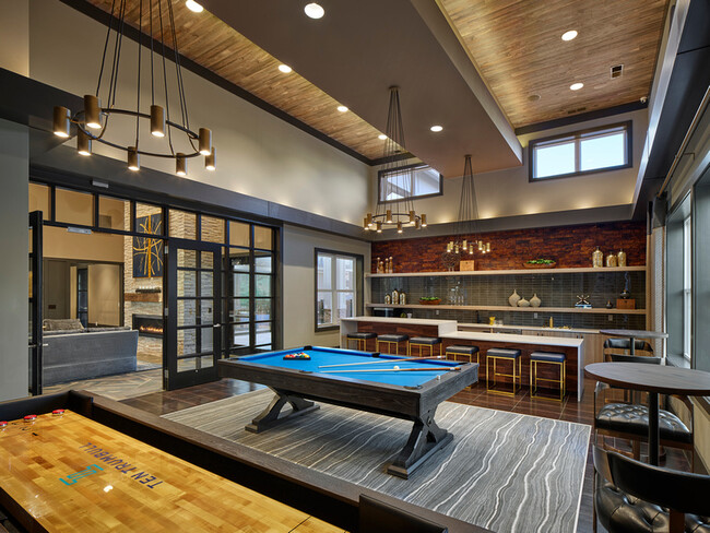 Sports Lounge with Billiard, Shuffle Board and Bar - Ten Trumbull