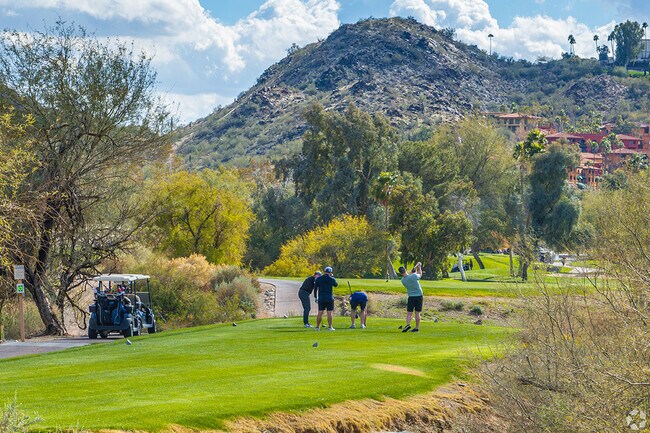 Golfers tee off with scenic Lookout Mountain view at the local club in North Mountain.